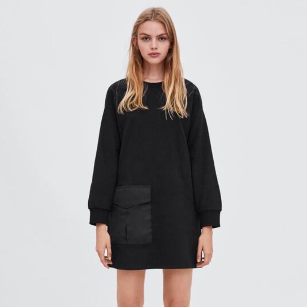 Zara Pocket Jersey Dress